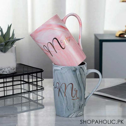 Mr. And Mrs. Marble Couple Mug Set