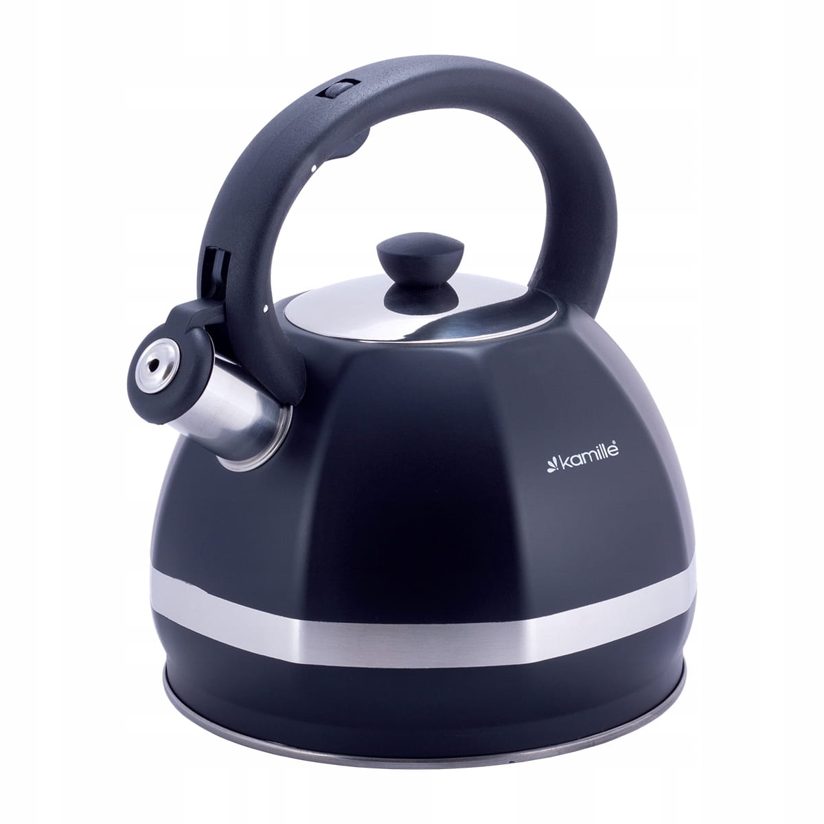 Kettle Marshmallow 3l Stainless Steel Kettle With a Whistle, Black