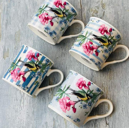 Bird Flower Coffee Cup Mug