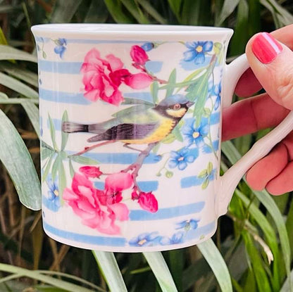 Bird Flower Coffee Cup Mug