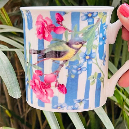 Bird Flower Coffee Cup Mug