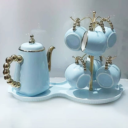 Lazy sauces tea set living room afternoon Europe luxury tea set