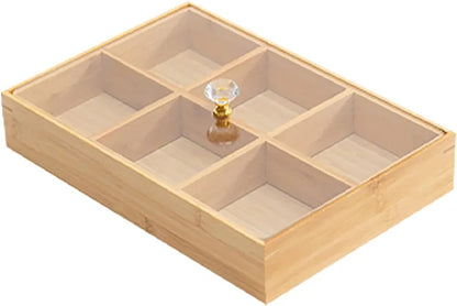 Japanese-style Living Room Multi-grid Fruit Plate Set Candy Box Snacks Fruit Basin Storage Box