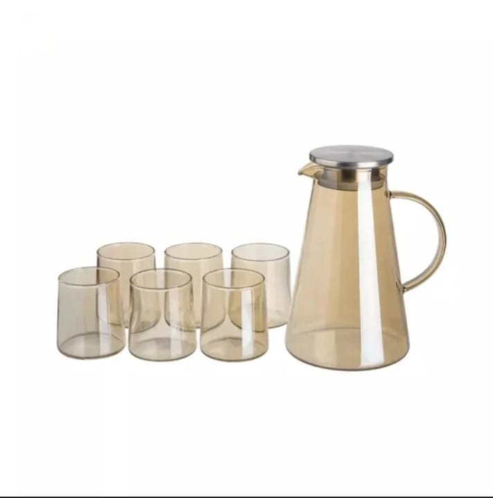 Royalford 7-Piece Water Jug And Glass Set