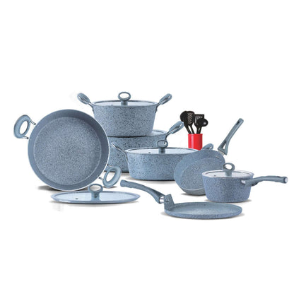 Marble Coated Signature 16 Pieces Cookware Set