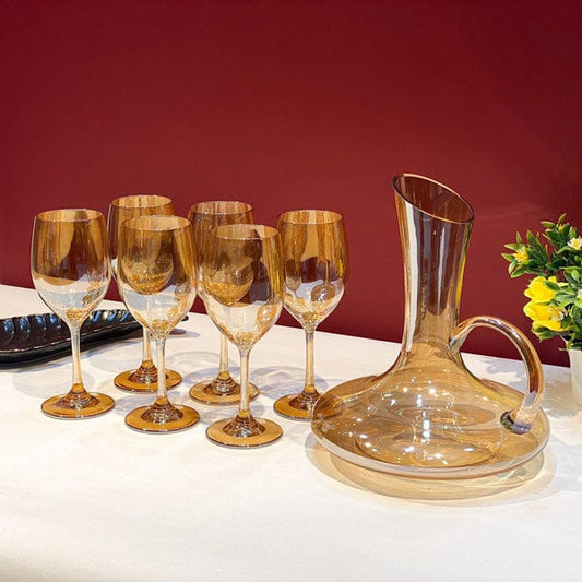 Luxury Water Set 7pcs - Golden Shaded