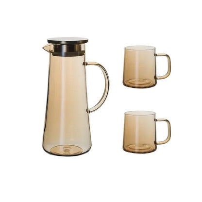 High-Capacity Clear Water Pitcher With Trapezoidal Handle, Lightweight & Elegant Household Cold Water Pitcher