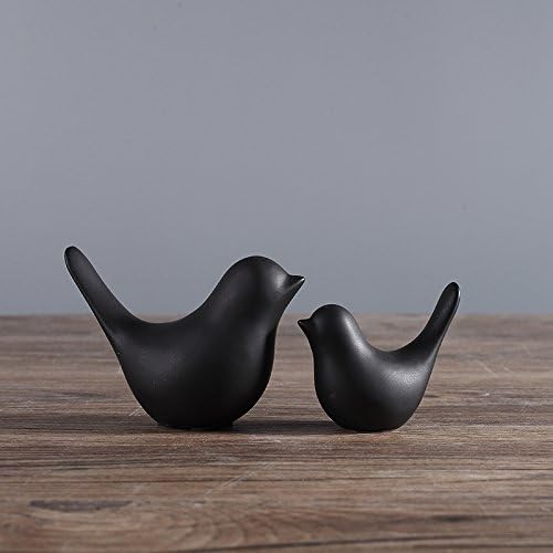 Black  Ceramic Sparrow Home Decor