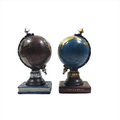 World Globe With Book Stand Home Decor