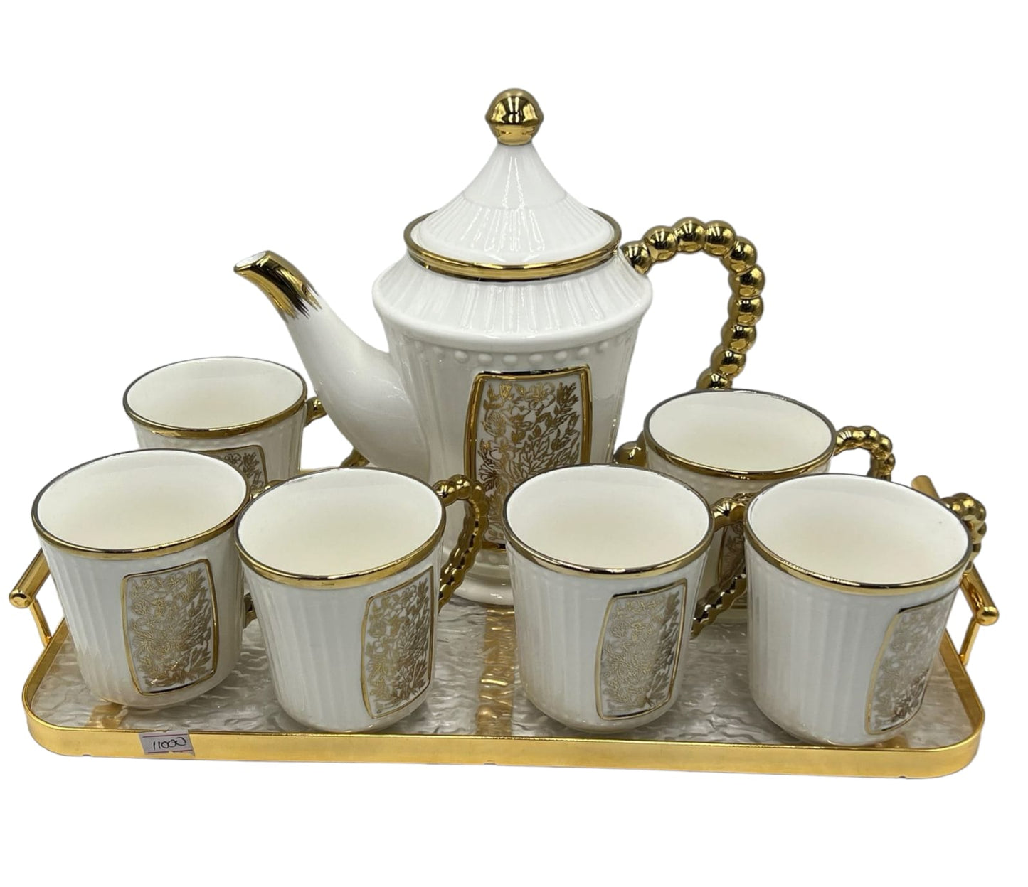 Amazing Turkish Style Metal Handle Tea Set