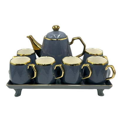 Luxury Porcelain Tea Set With Tray