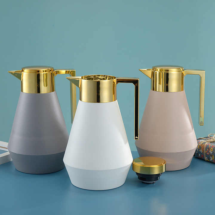 Vacuum Flask Tea And Coffee Pot With Golden Top